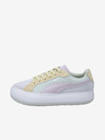 Puma Sneakers da donna gialle e grigie con dettagli in pelle scamosciata Puma Suede Mayu