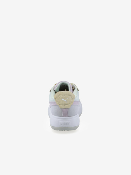 Puma Sneakers da donna gialle e grigie con dettagli in pelle scamosciata Puma Suede Mayu