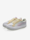 Puma Sneakers da donna gialle e grigie con dettagli in pelle scamosciata Puma Suede Mayu
