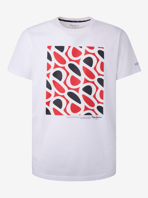 Pepe Jeans Maglietta Pepe Jeans Agin bianca da uomo