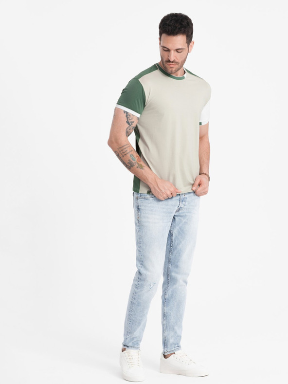 Ombre Clothing Camicia verde chiaro da uomo Ombre Clothing