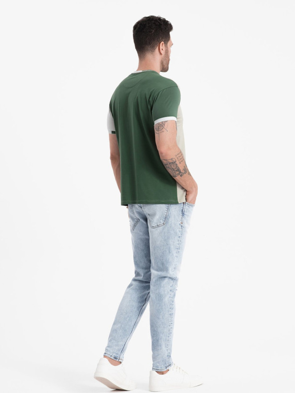 Ombre Clothing Camicia verde chiaro da uomo Ombre Clothing