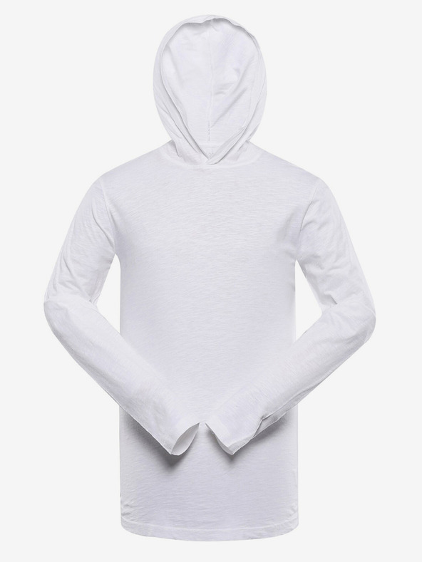 NAX Camicia bianca con cappuccio NAX Komer da uomo
