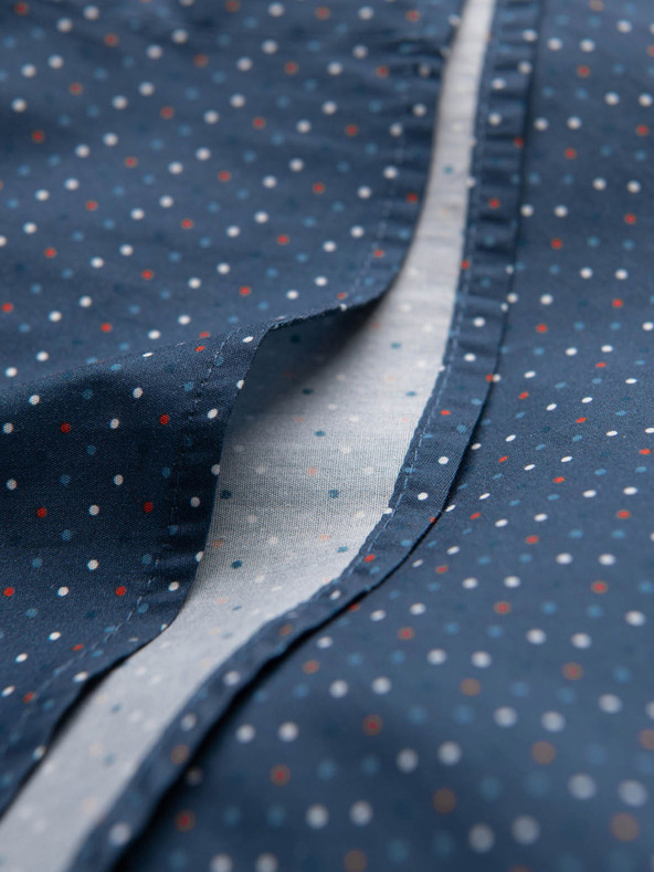 Ombre Clothing Camicia slim da uomo a fantasia blu Ombre Clothing