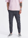 Ombre Clothing Pantaloni cargo jogger da uomo grigio scuro Ombre Clothing