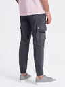 Ombre Clothing Pantaloni cargo jogger da uomo grigio scuro Ombre Clothing