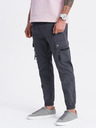 Ombre Clothing Pantaloni cargo jogger da uomo grigio scuro Ombre Clothing