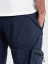 Ombre Clothing Pantaloni cargo jogger da uomo blu scuro Ombre Clothing