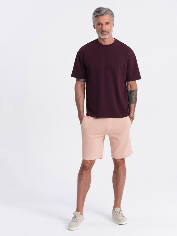 Ombre Clothing Pantaloni da ginnastica rosa da uomo Ombre Clothing