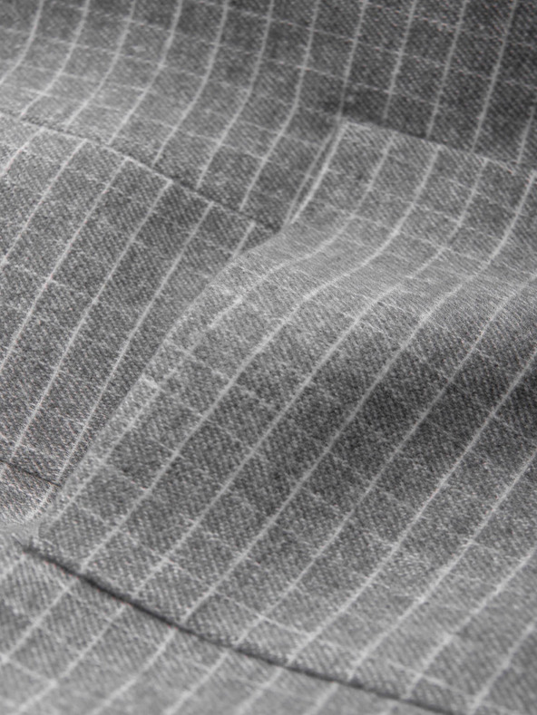 Ombre Clothing Giacca da uomo grigia a quadri in misto lana Ombre Clothing