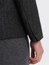 Ombre Clothing Blazer jacquard da uomo grigio scuro Ombre Clothing