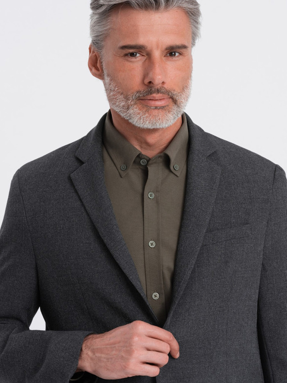 Ombre Clothing Giacca da uomo grigio scuro Ombre Clothing