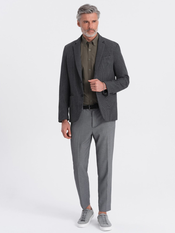 Ombre Clothing Giacca da uomo grigio scuro Ombre Clothing