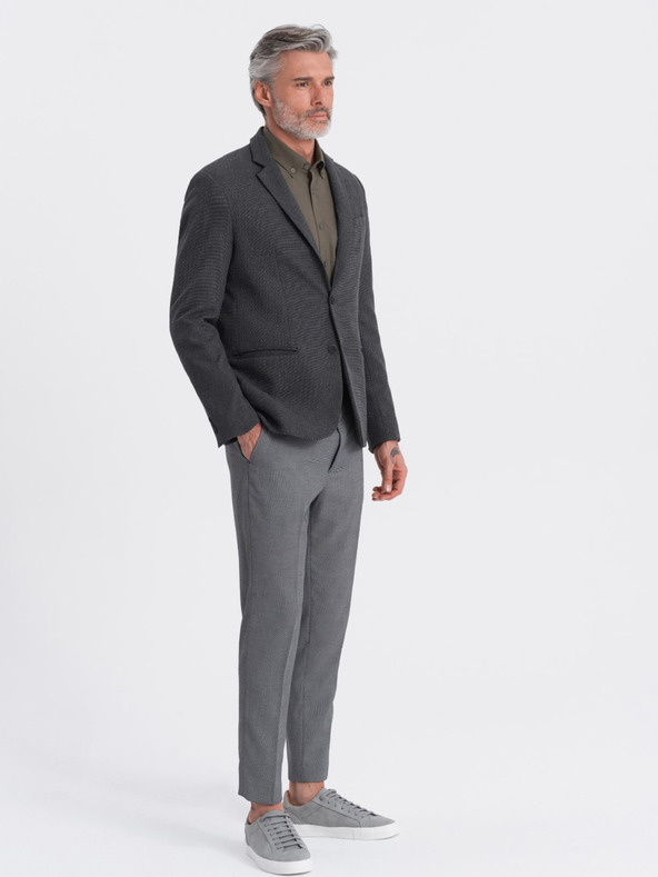 Ombre Clothing Giacca da uomo grigio scuro Ombre Clothing