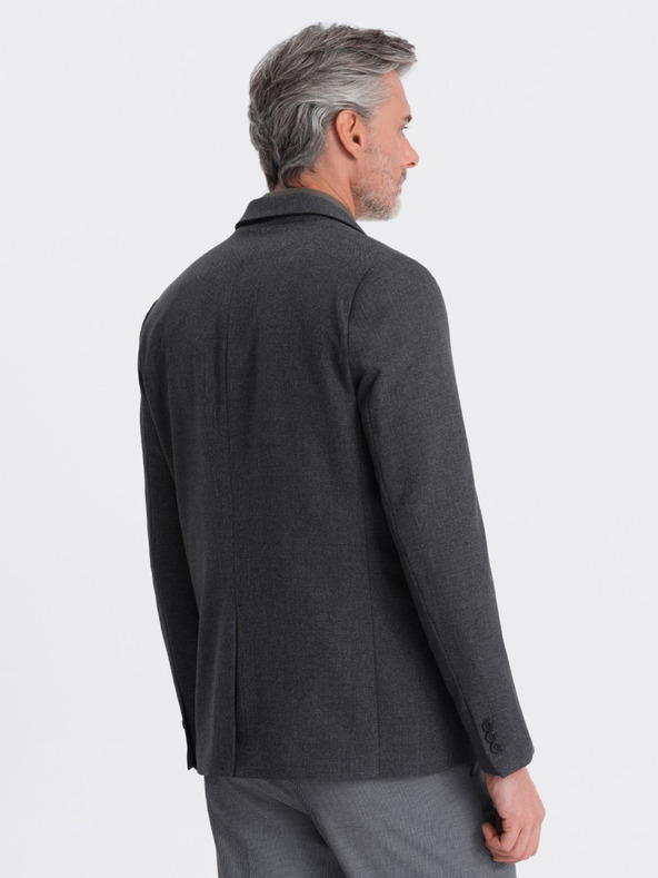 Ombre Clothing Giacca da uomo grigio scuro Ombre Clothing