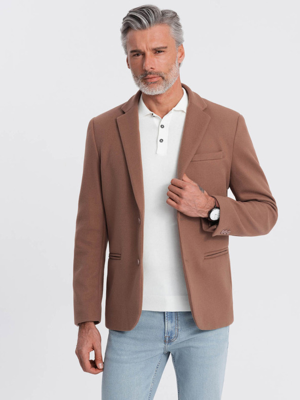 Ombre Clothing Giacca marrone da uomo Ombre Clothing