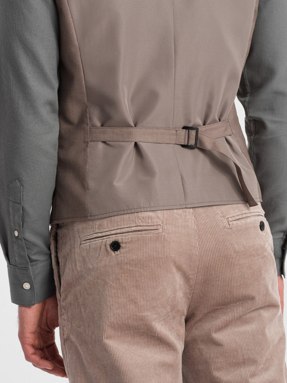 Ombre Clothing Gilet beige da uomo Ombre Clothing