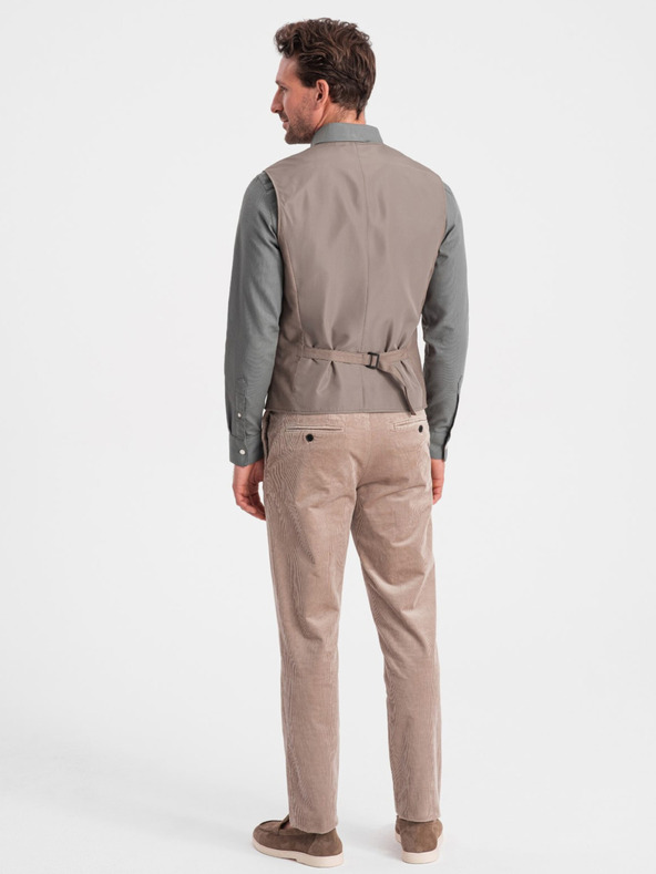 Ombre Clothing Gilet beige da uomo Ombre Clothing