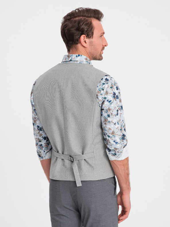 Ombre Clothing Giacca da uomo grigio chiaro con colletto Ombre Clothing