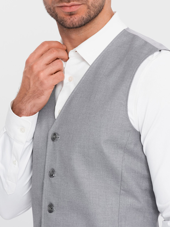 Ombre Clothing Gilet da uomo grigio Ombre Clothing