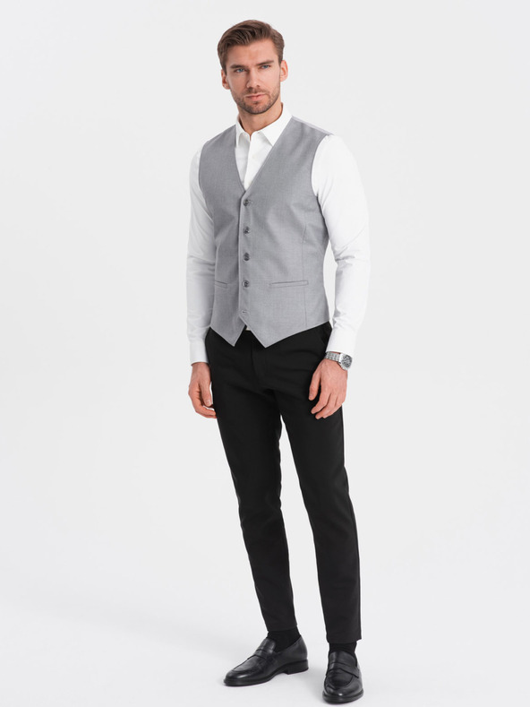 Ombre Clothing Gilet da uomo grigio Ombre Clothing