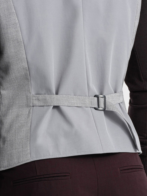 Ombre Clothing Gilet jacquard grigio chiaro da uomo Ombre Clothing