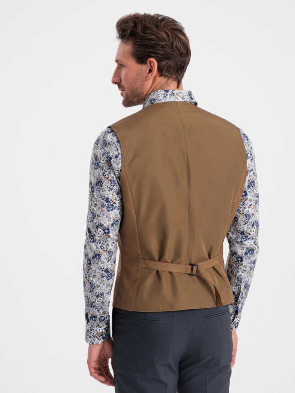 Ombre Clothing Gilet marrone da uomo Ombre Clothing