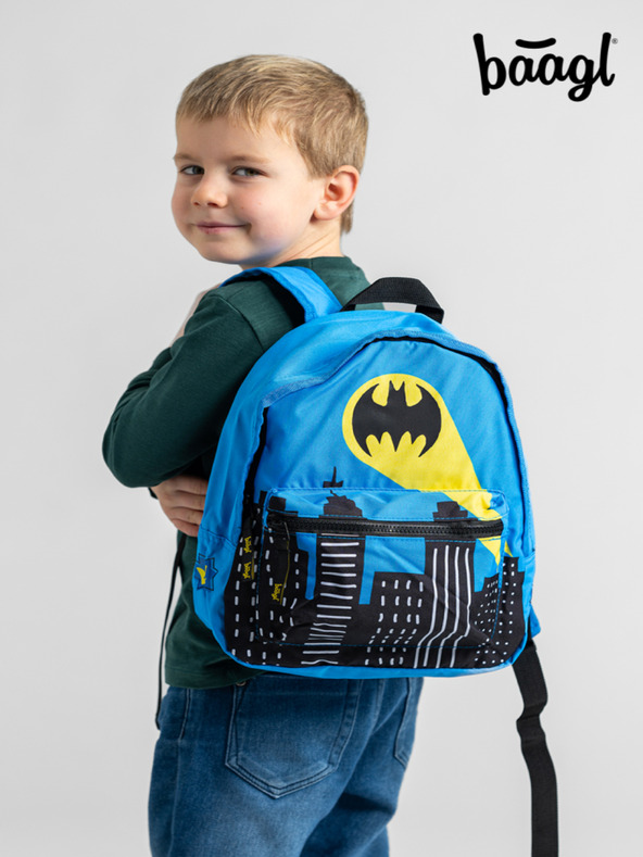 BAAGL  Zaino blu per la scuola dell'infanzia Baagl Batman
