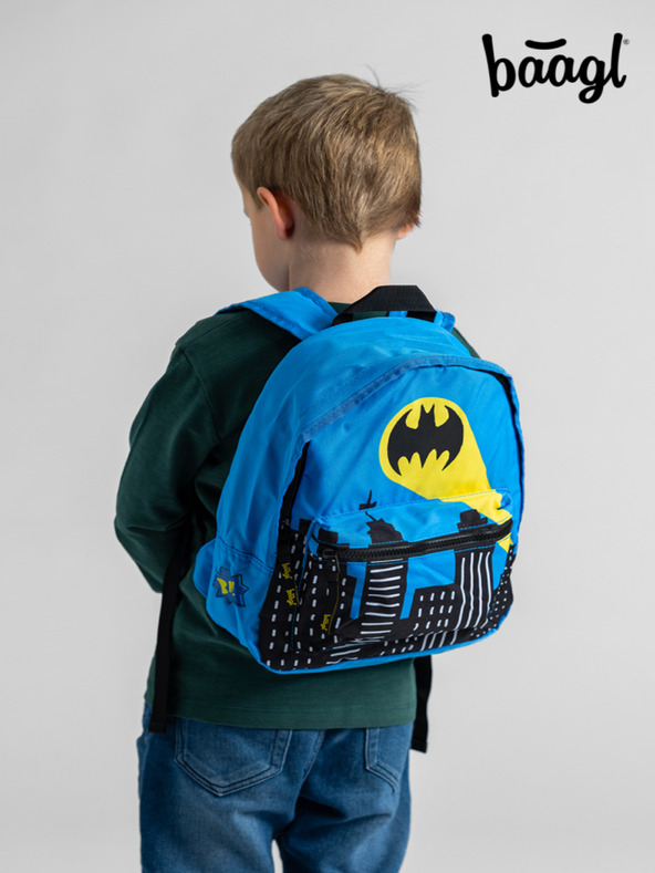 BAAGL  Zaino blu per la scuola dell'infanzia Baagl Batman
