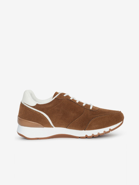 Sam 73 Sneakers da donna in pelle scamosciata bianca e marrone SAM 73