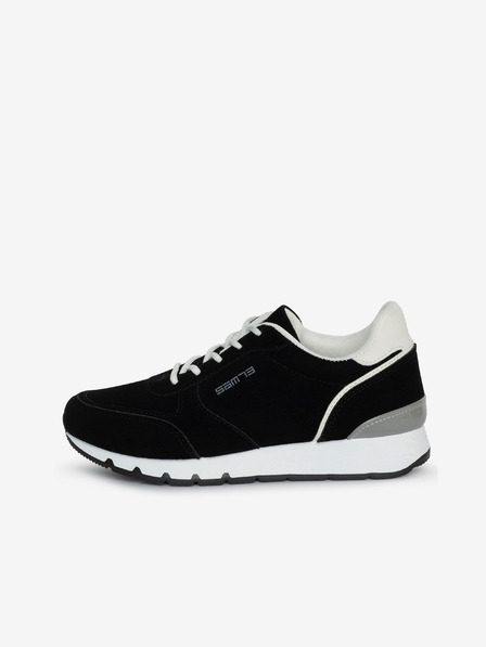 Sam 73 Sneakers da donna in pelle scamosciata bianca e nera SAM 73