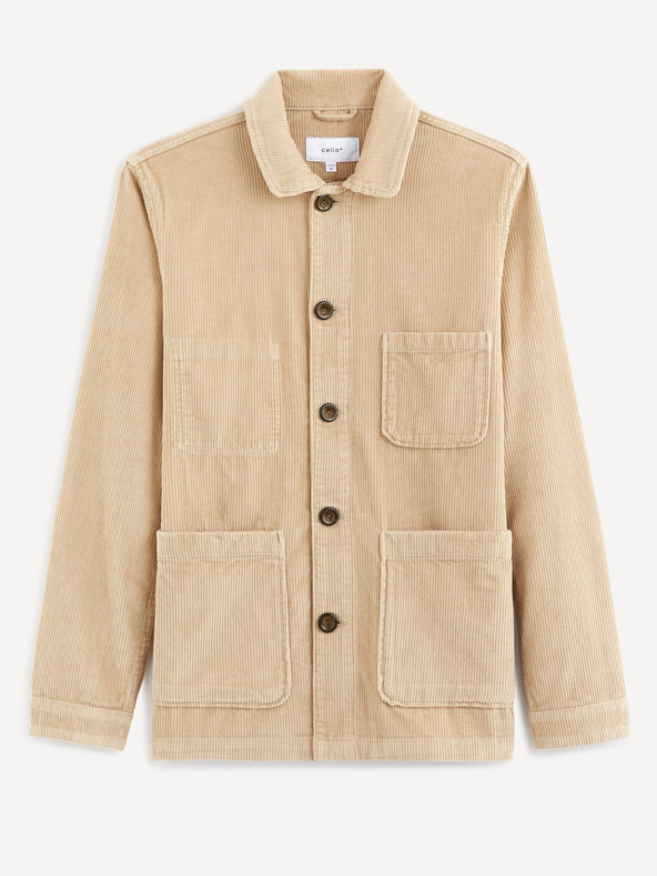 Celio Giacca a coste beige Celio Vumusevel