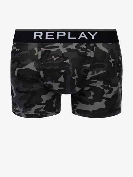 Replay Set di due boxer neri Replay