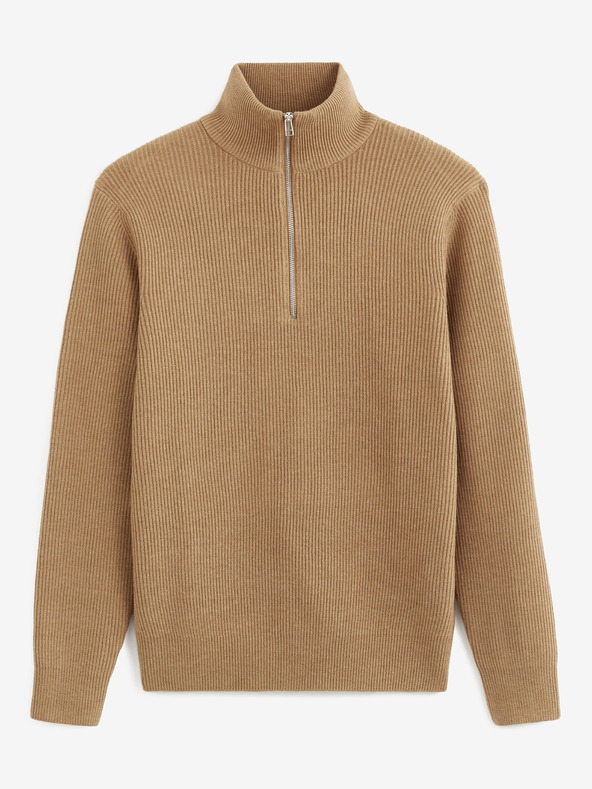 Celio Maglione da uomo beige con collo alto Celio