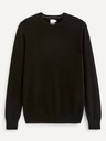 Celio Maglione nero da uomo in cashmere Celio Jecloud