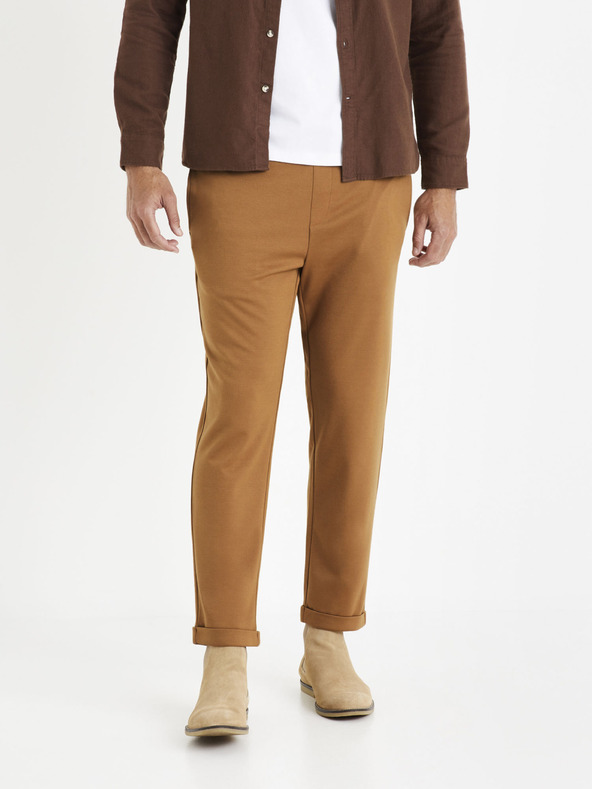 Celio Pantaloni da uomo marroni Celio Coventi