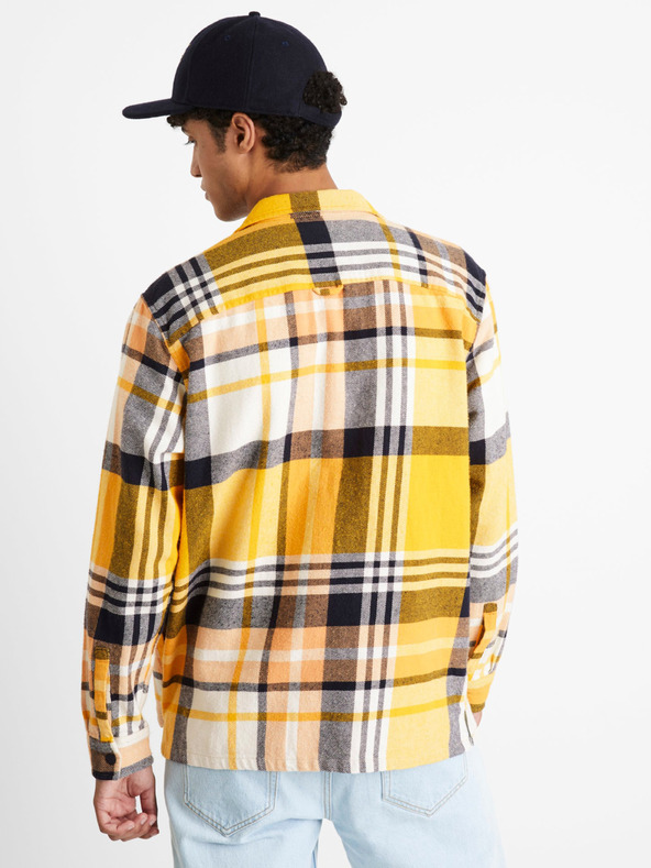 Celio Giacca a quadri da uomo grigia e gialla Celio Berkeley University