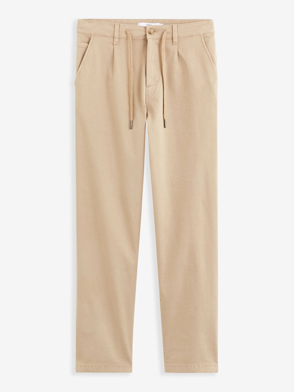 Celio Pantaloni cropped da uomo beige Celio Cochicrop