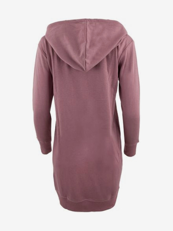 ALPINE PRO Felpa con cappuccio a zip lunga rosa antico da donna ALPINE PRO OCEDA