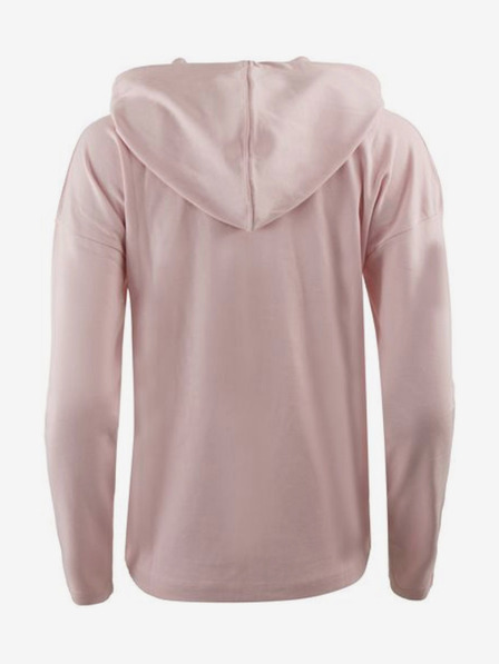 ALPINE PRO Felpa con cappuccio con zip rosa da donna ALPINE PRO DEGREVA
