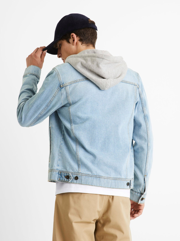 Celio Giacca di jeans blu chiaro da uomo Celio Cudenshood