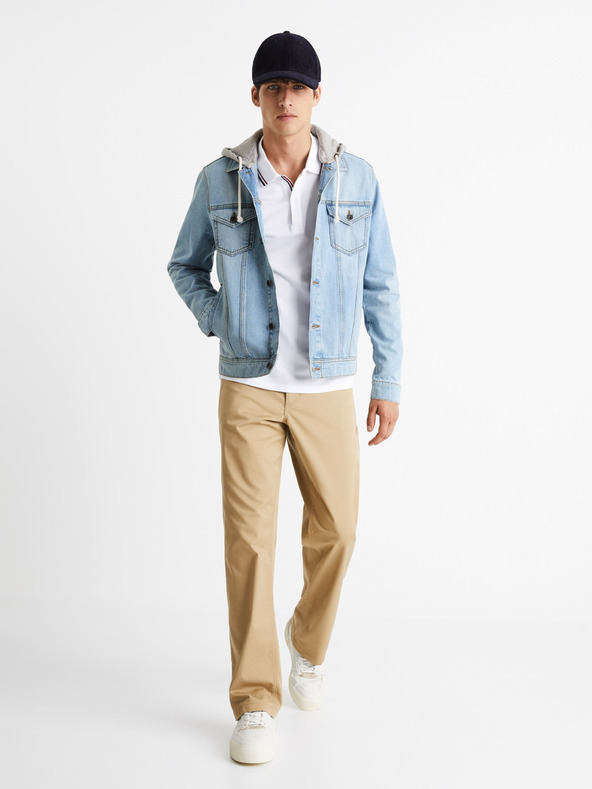 Celio Giacca di jeans blu chiaro da uomo Celio Cudenshood