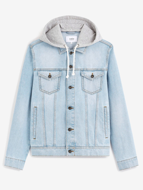 Celio Giacca di jeans blu chiaro da uomo Celio Cudenshood