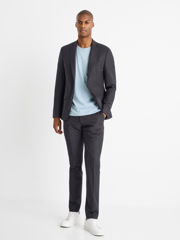 Celio Blazer grigio scuro da uomo in misto lana Celio Culexus