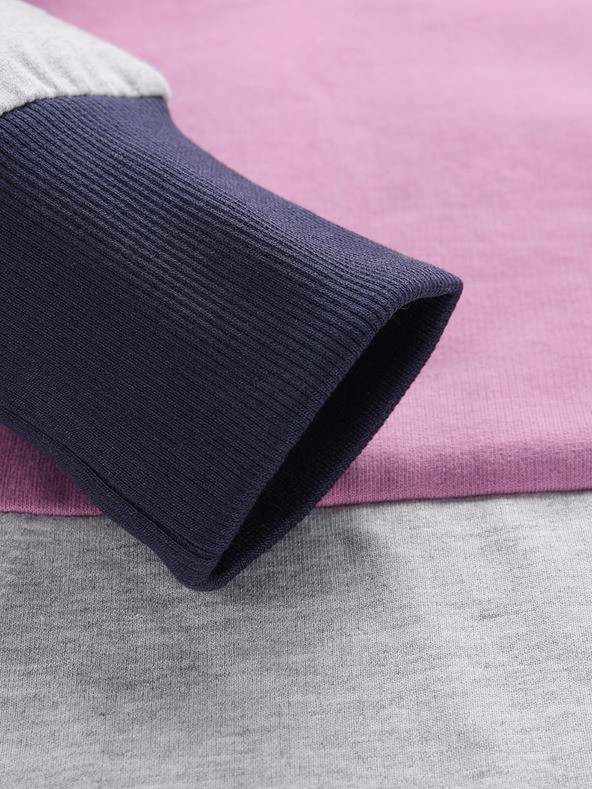 NAX Felpa con cappuccio NAX Onoda grigio e viola da donna