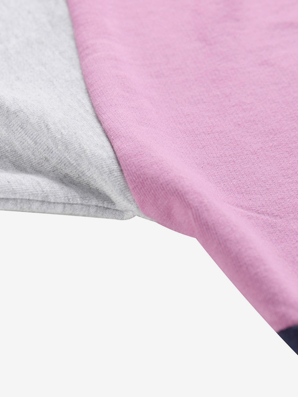 NAX Felpa con cappuccio NAX Onoda grigio e viola da donna