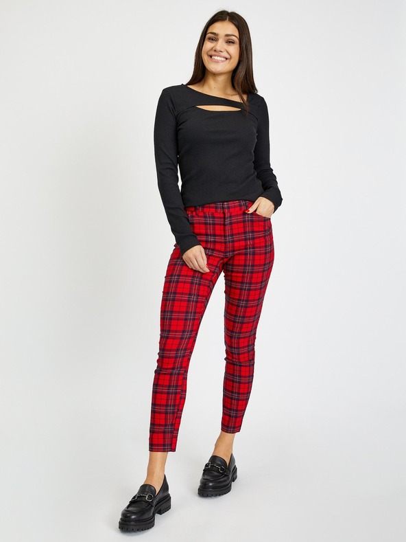 GAP Pantaloni skinny a quadri bi-stretch GAP
