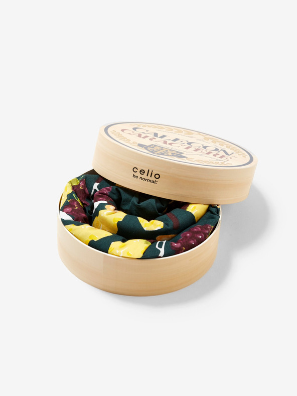 Celio Pantaloncini da uomo verde scuro a fantasia in confezione regalo Celio