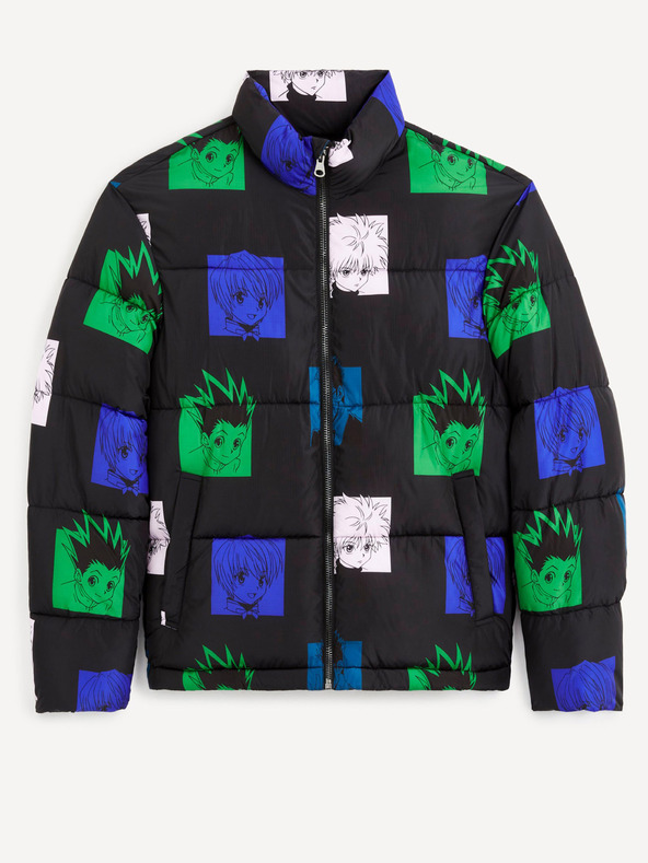 Celio Giacca invernale trapuntata Celio Hunter & Hunter verde e nera da uomo