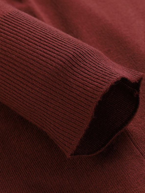 NAX Maglione lungo da donna bordeaux NAX Edera